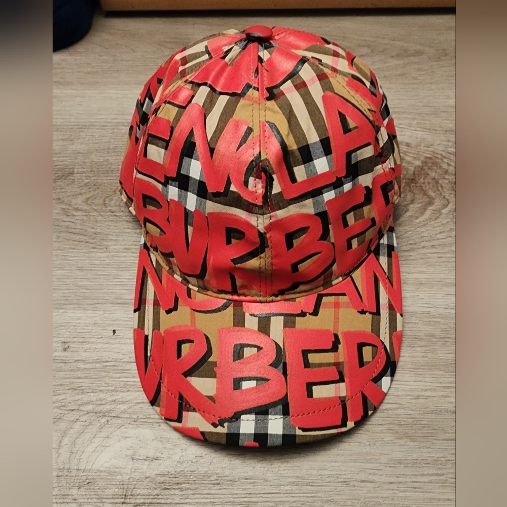 Burberry Graffiti Baseball Cap Hat